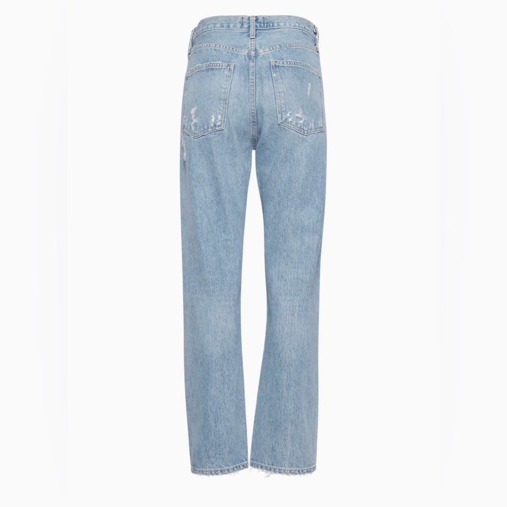AGOLDE '90s Mid Rise Loose Fit Distressed Jeans 24 in Fall Out A069C-811 - Picture 7 of 13